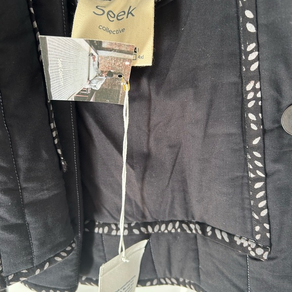 NWT, Seek Collective Space Coat, Foliage Print, Reversible, Size M/L - Picture 10 of 11